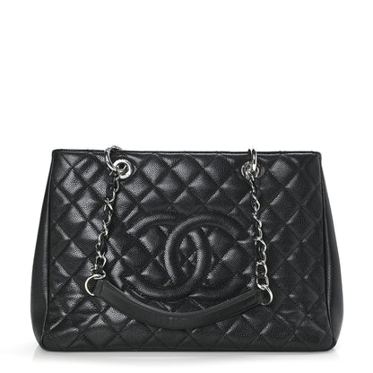 Chanel Caviar Quilted Grand Shopping Tote GST Black 1 of 11