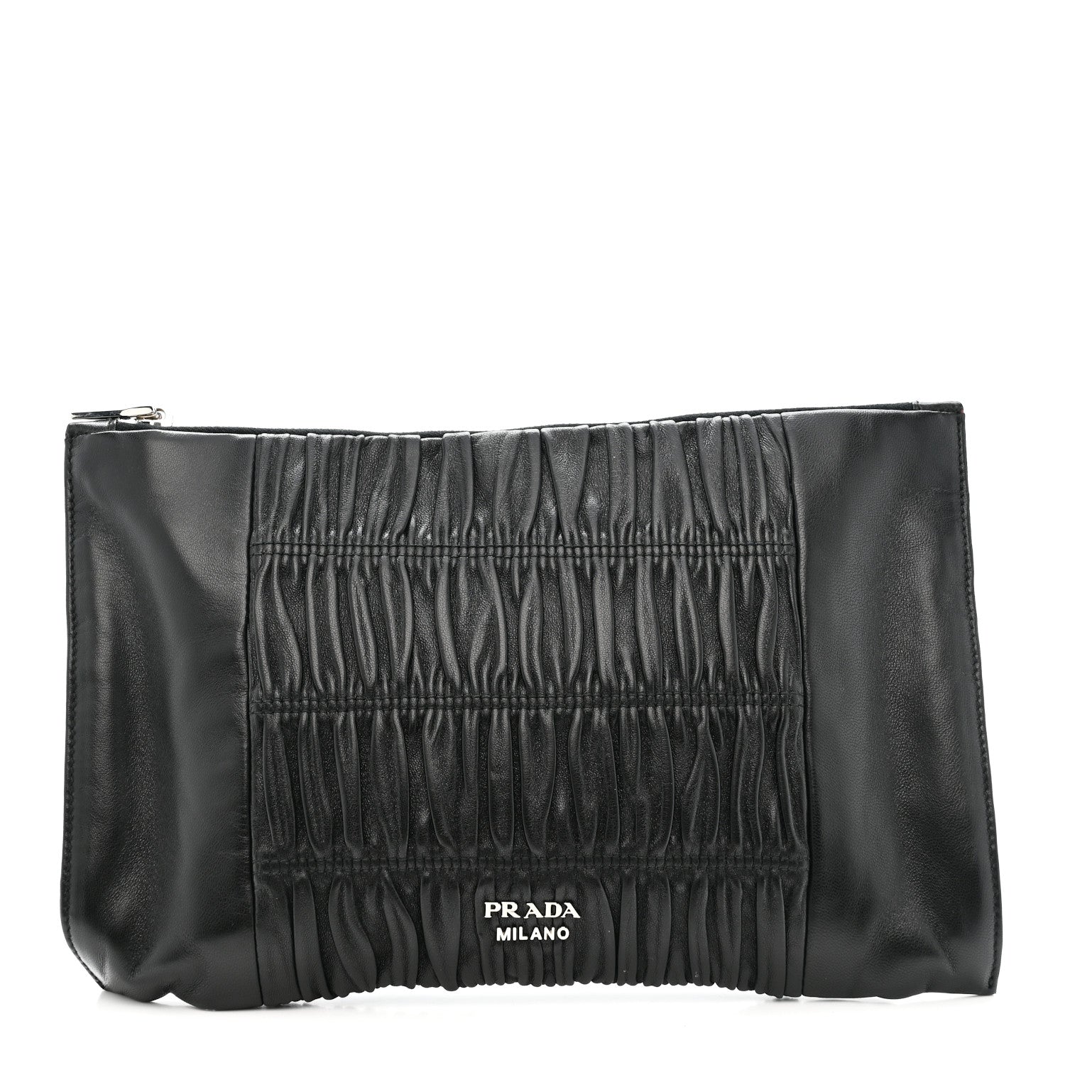 Prada Nappa Gaufre Clutch Nero Black 1 of 10