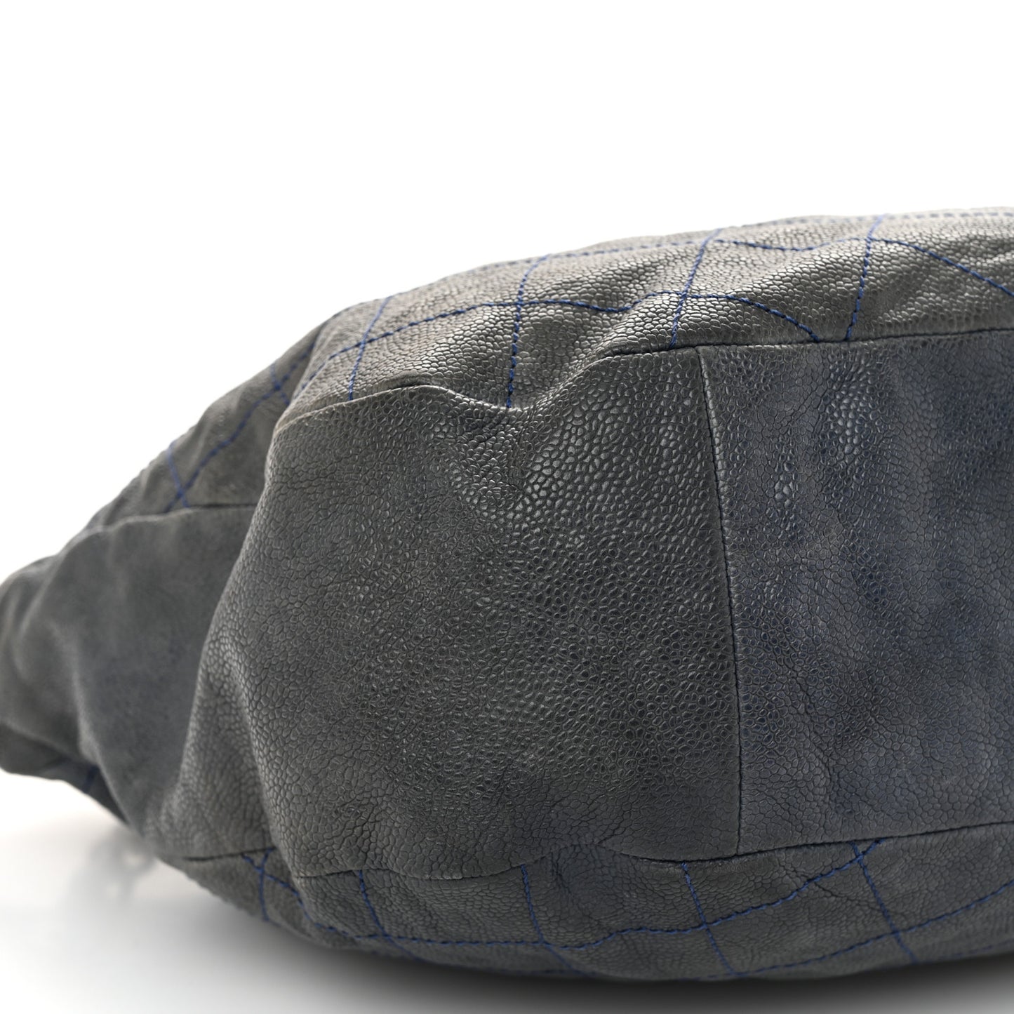 Caviar Quilted Simply CC Hobo Dark Blue