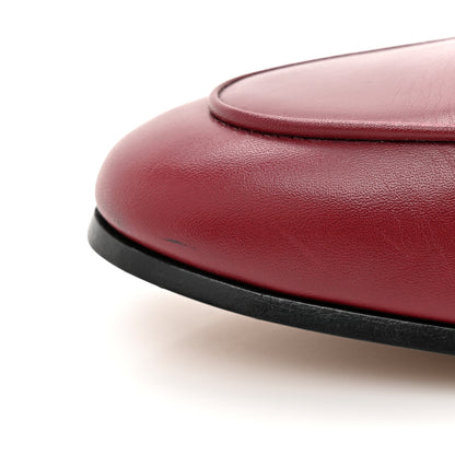 Gucci Betis Glamour Calfskin Womens Jordaan Loafers 37 Rosso Ancora 13 of 14