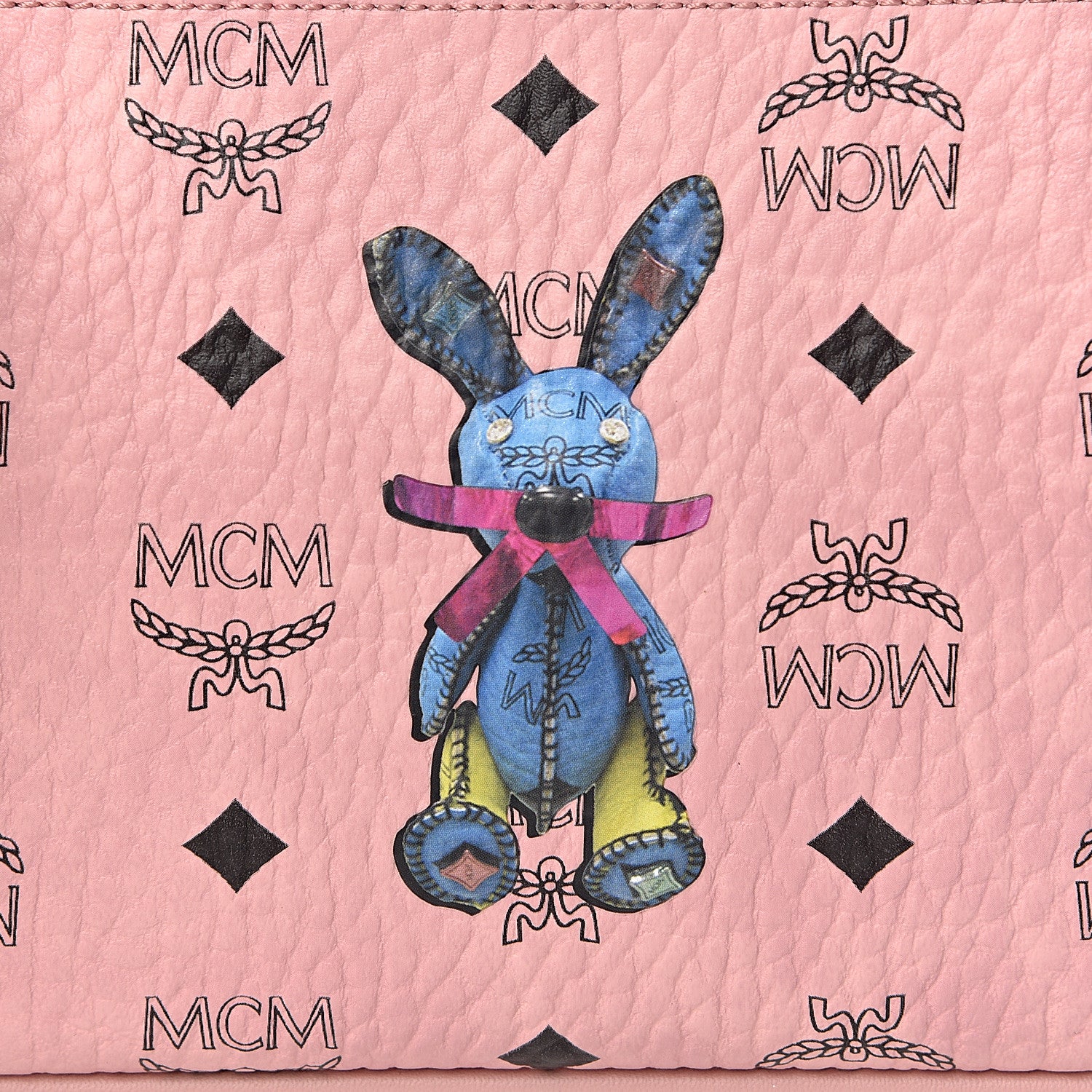 MCM Visetos Rabbit Crossbody Pouch Soft Pink 10 of 10