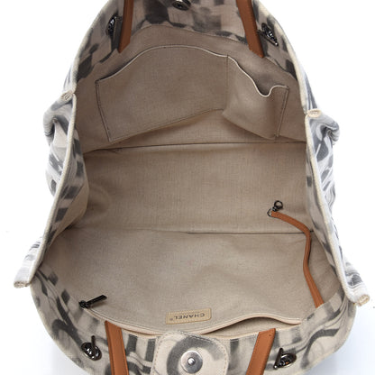 Chanel Canvas Large Iliad Shopping Tote Beige 5 of 13