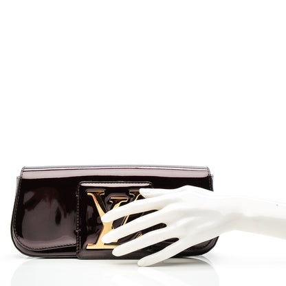 Louis Vuitton Patent Sobe Clutch Amarante 2 of 6