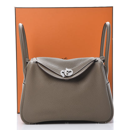 Hermes Taurillon Clemence Lindy 26 Etoupe 11 of 11