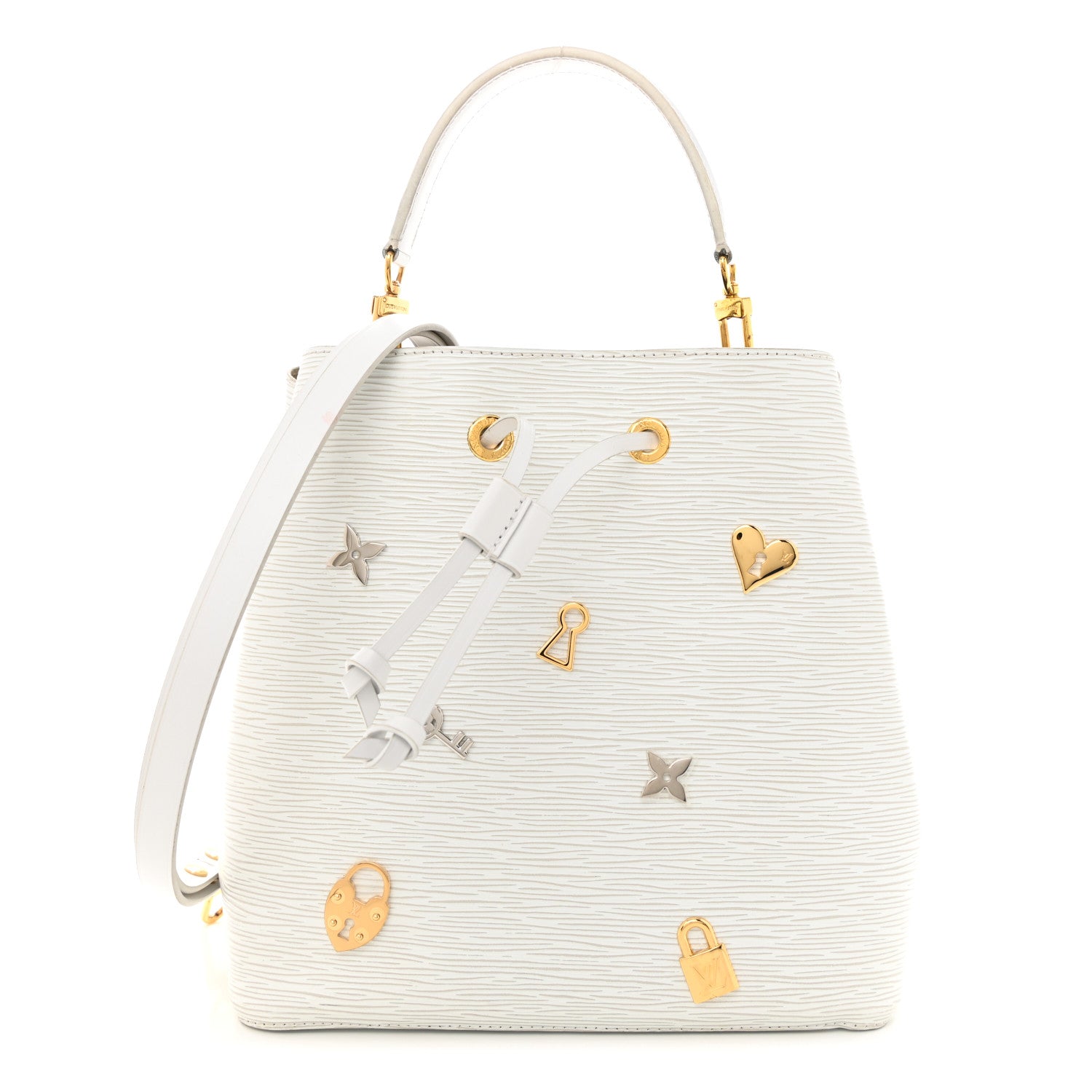 Louis Vuitton Epi Love Lock NeoNoe White 1 of 21