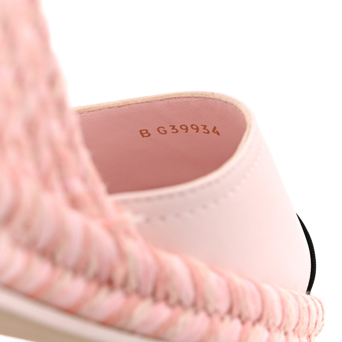 Chanel Lambskin Grosgrain CC Espadrilles Wedges 38 Pink Black 10 of 11