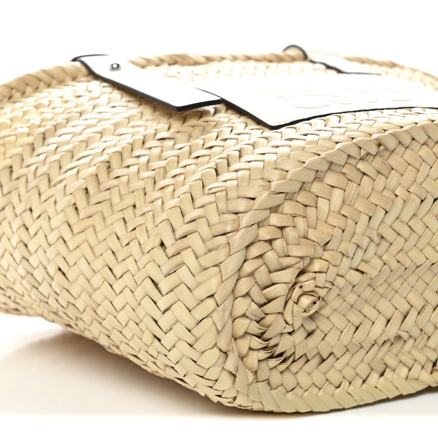 Loewe Raffia Basket Tote Bag Natural White 9 of 11