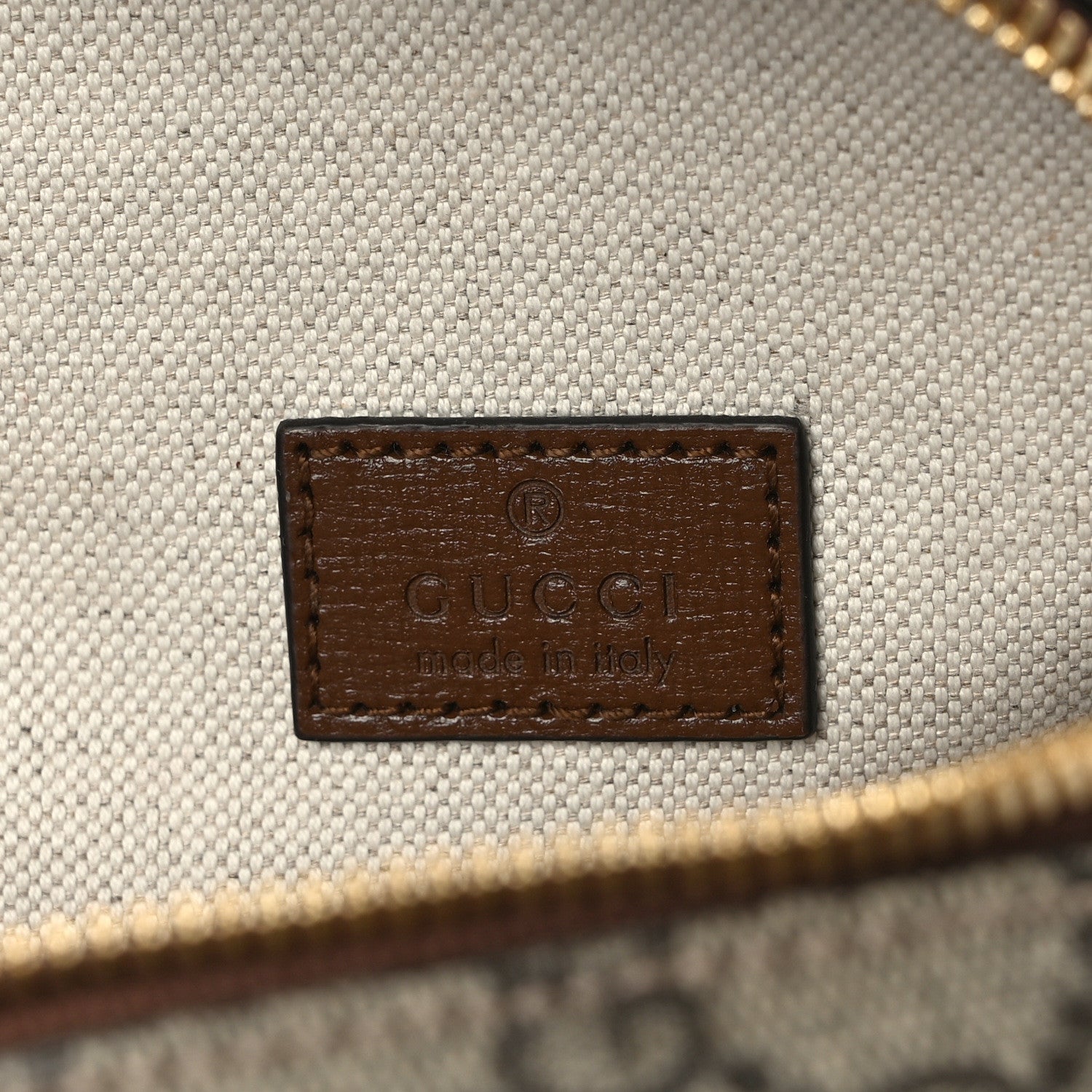 Gucci GG Supreme Monogram Azalea Calfskin Retro Interlocking G Multi-Function Bag Beige Ebony Brown Sugar 7 of 14