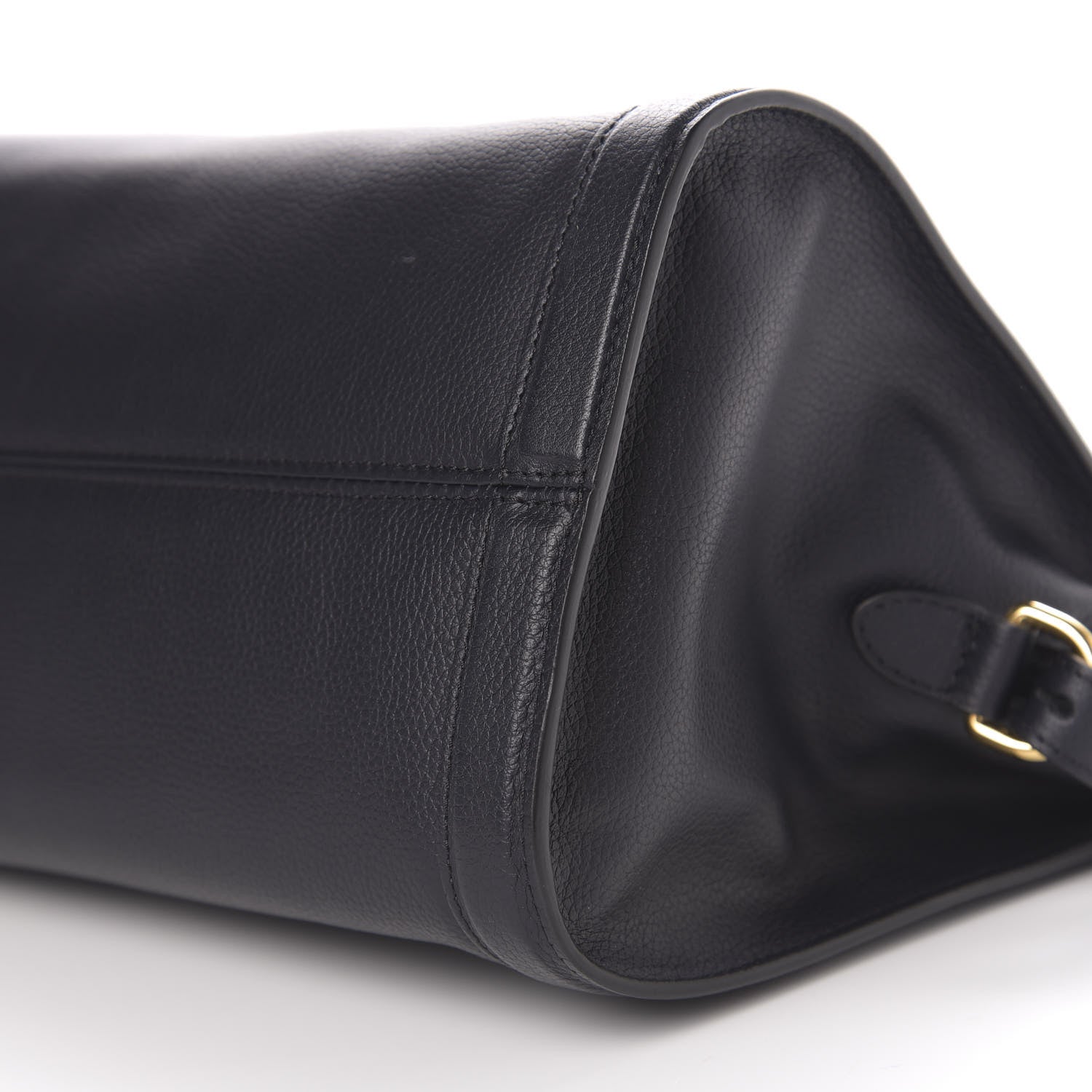 Alexander McQueen Pebbled Calfskin Small Skull Padlock Zip Around Tote Black 9 of 10