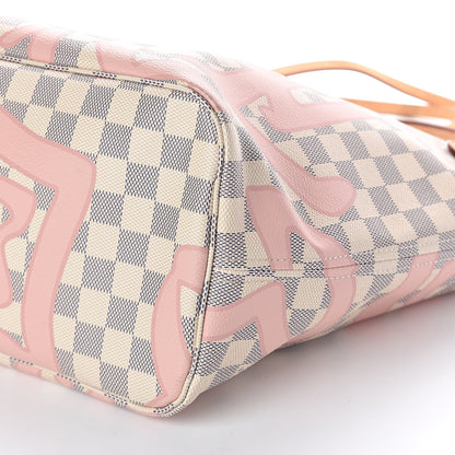 Louis Vuitton Damier Azur Tahitienne Neverfull MM 10 of 10