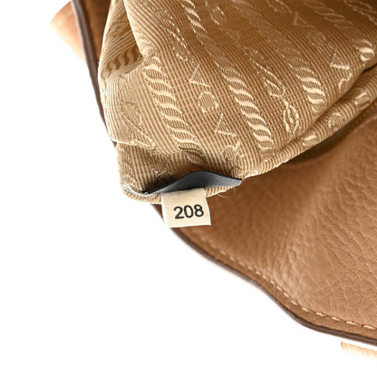 Prada Vitello Daino Pushlock Tote Sughero 7 of 23