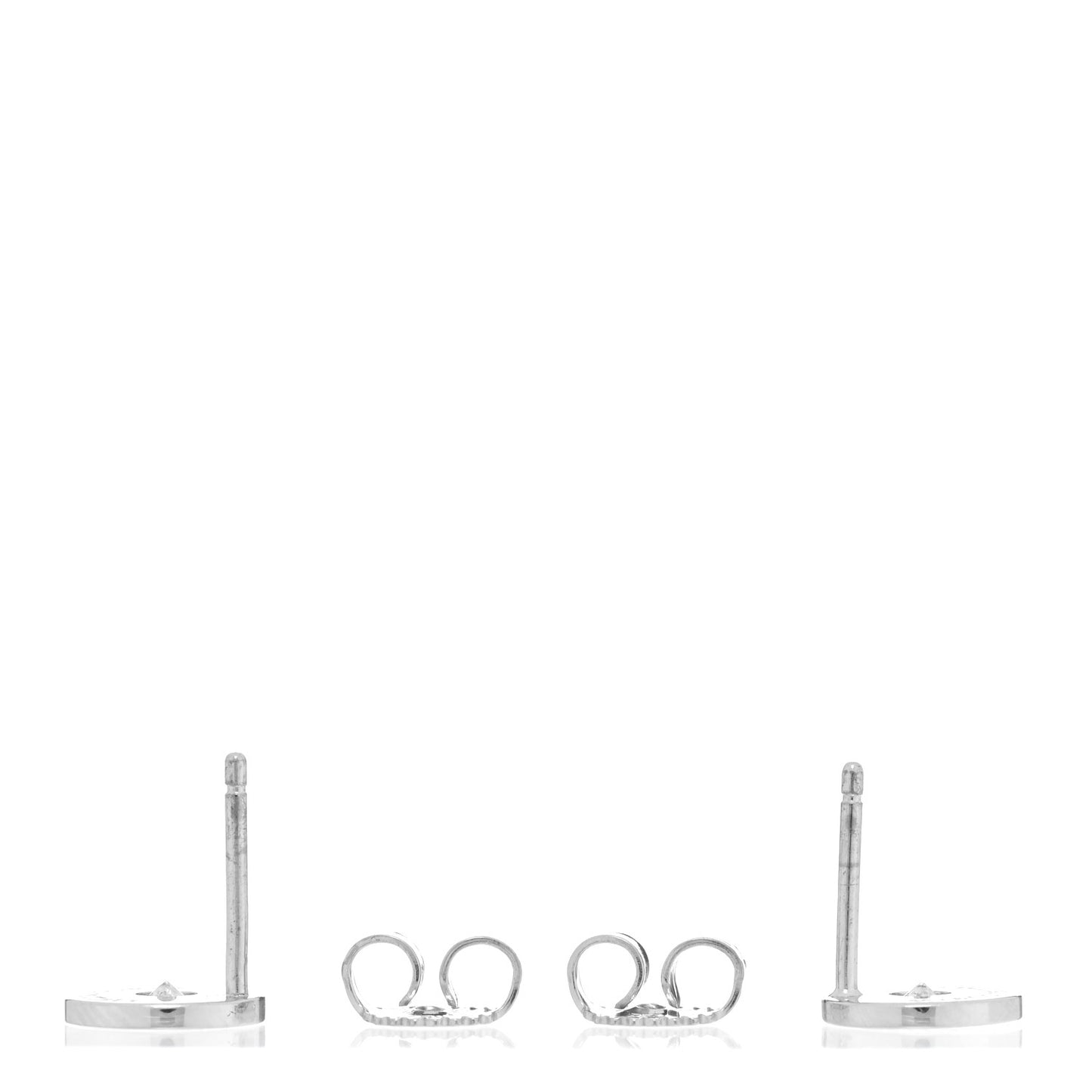 18K White Gold Diamond 1837 Circle Earrings