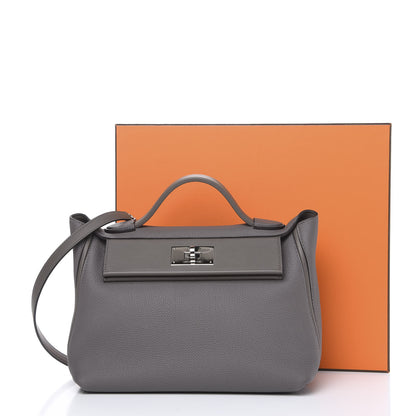 Hermes Taurillon Marurice Swift 24/24 29 Etain 9 of 9