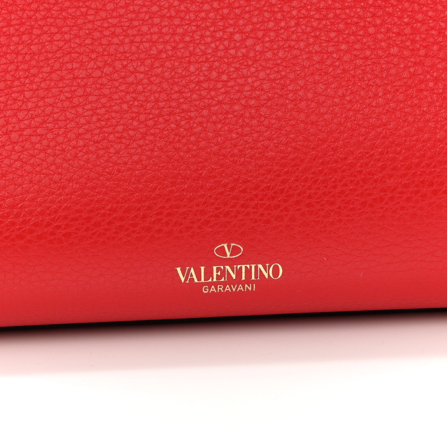 Valentino Garavani Grained Calfskin Small Rockstud Shoulder Tote Rouge Pur 7 of 10
