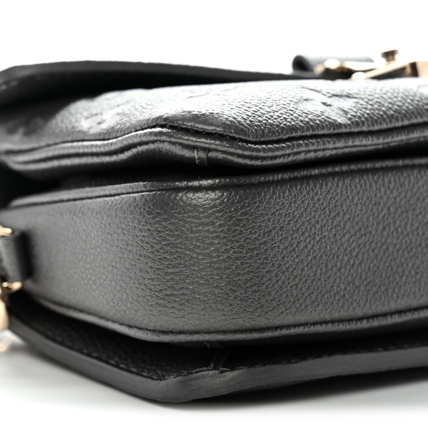 Louis Vuitton Shimmery Empreinte LV Ski Pochette Metis East West Gun Metal 8 of 9