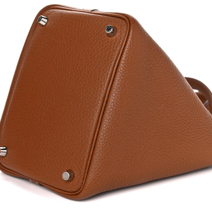 Hermes Taurillon Clemence Picotin Lock 18 PM Gold 9 of 11