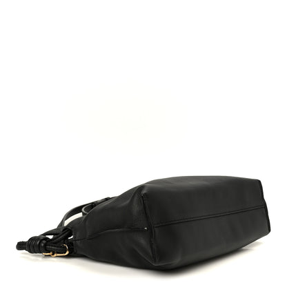 Loewe Calfskin Mini Flamenco Knot Clutch Black 4 of 10