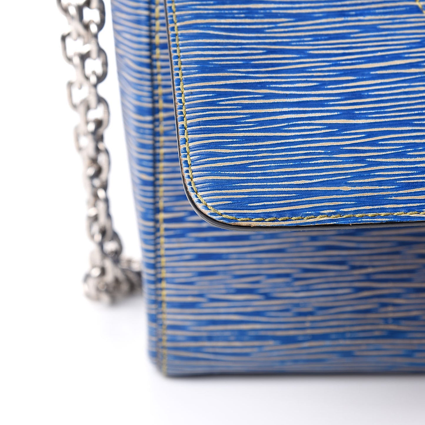 Epi Twist Shoulder Bag MM Denim Light