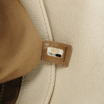 Chanel Crumpled Grained Calfskin Coco Pleats Messenger Flap Ivory 8 of 8