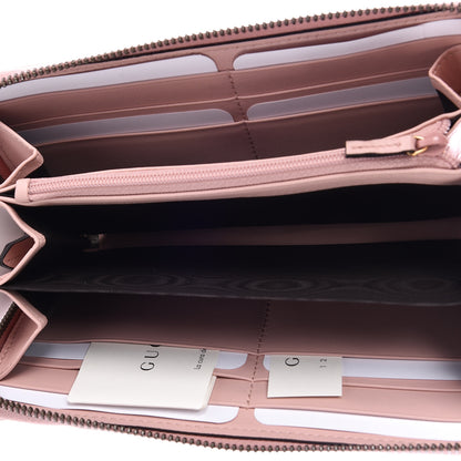 Gucci Calfskin Matelasse GG Marmont Zip Around Wallet Perfect Pink 5 of 8