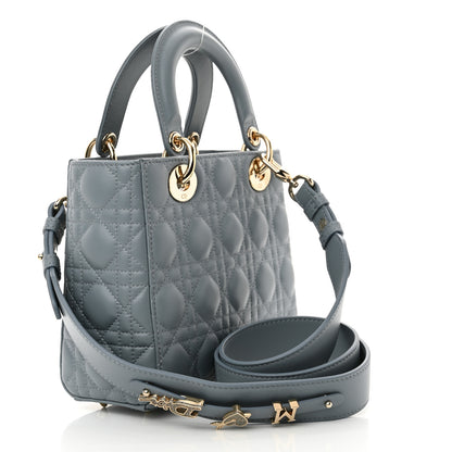Christian Dior Lambskin Cannage Small My ABCDior Lady Dior Cloud Blue 3 of 11