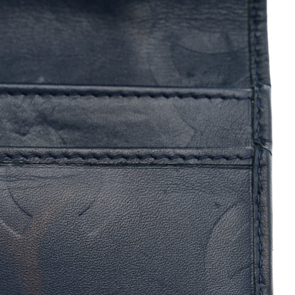 Chanel Calfskin Quilted Cambon Yen Wallet Blue 8 of 10