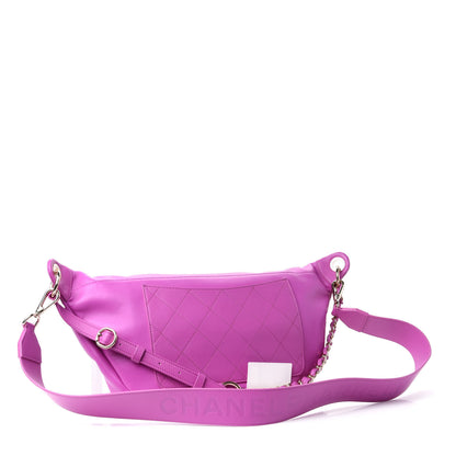 Chanel X PHARRELL WILLIAMS Lambskin Oversized Waist Belt Bag Fuchsia 3 of 10