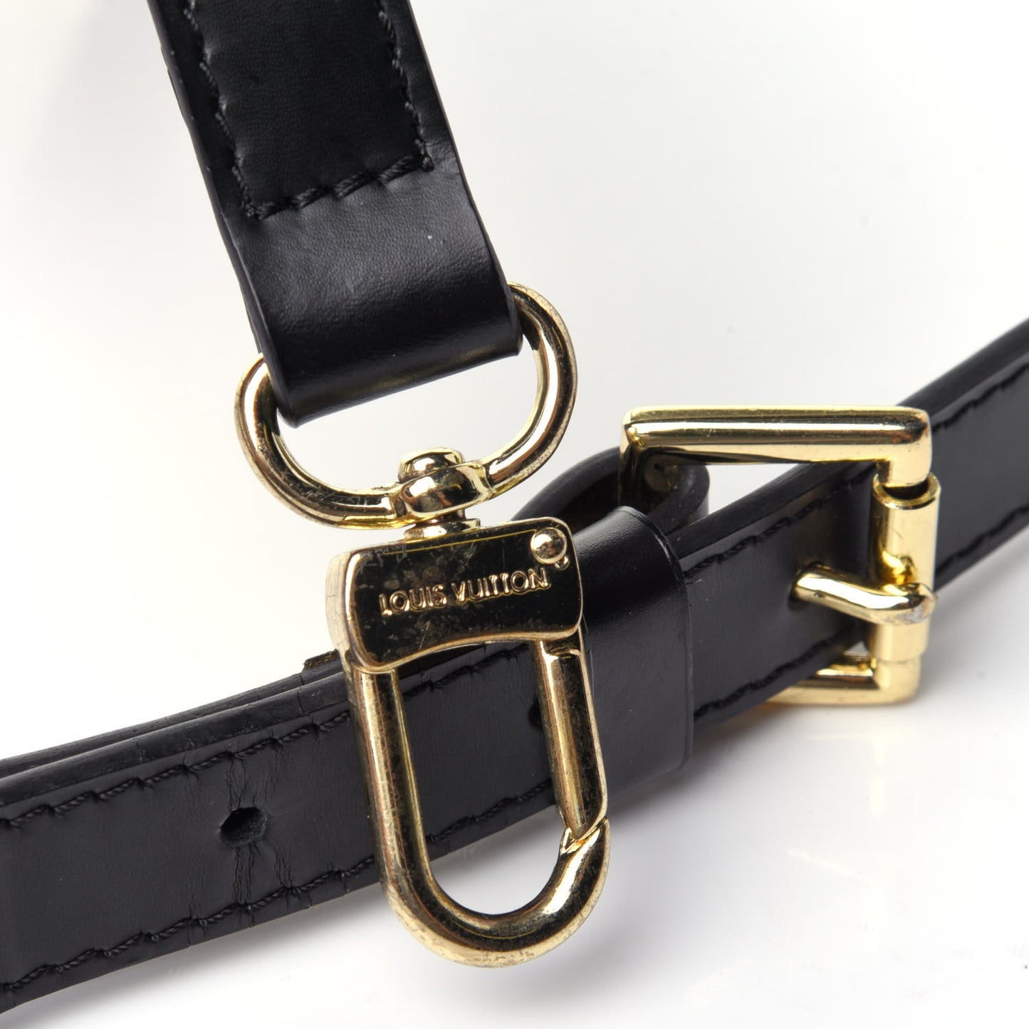Calfskin 20mm Adjustable Shoulder Strap Black