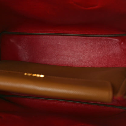 Prada Saffiano Cuir Large Double Bag Caramel Fuoco 5 of 17