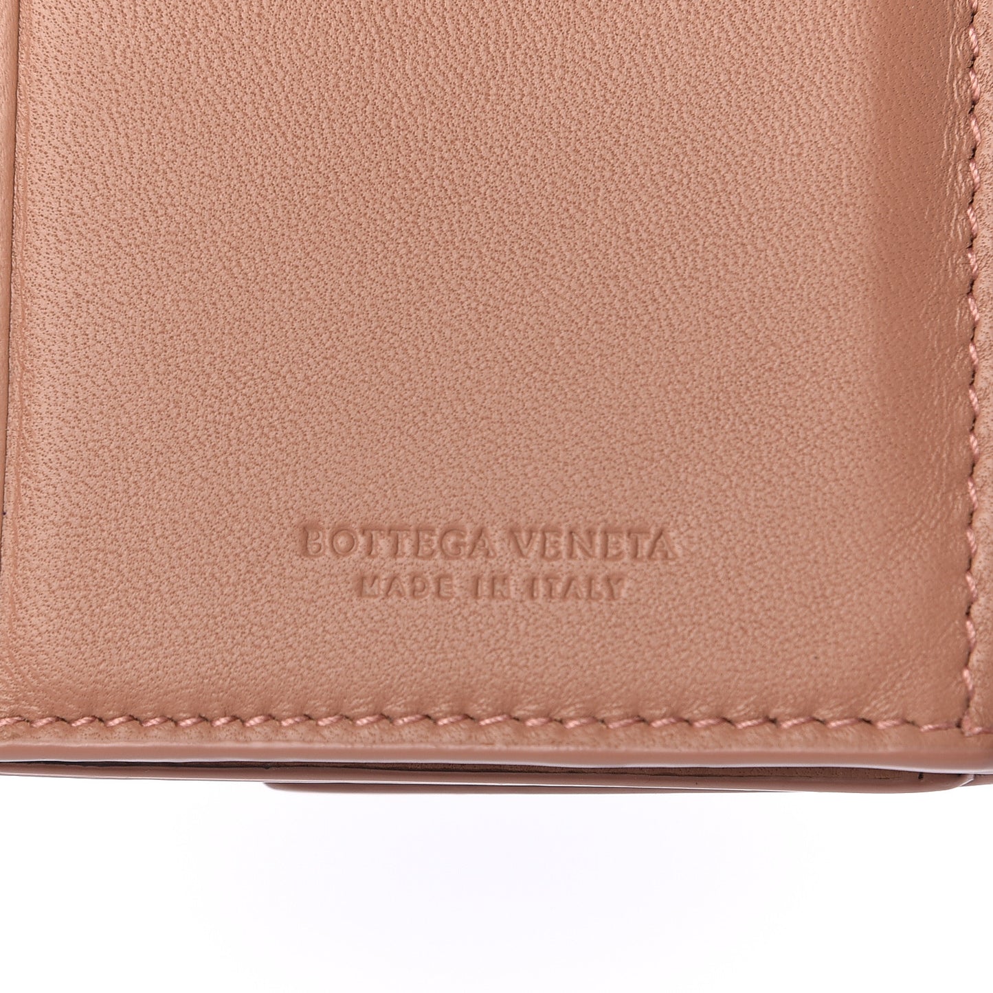 Nappa Intrecciato Continental Wallet Dusty Rose