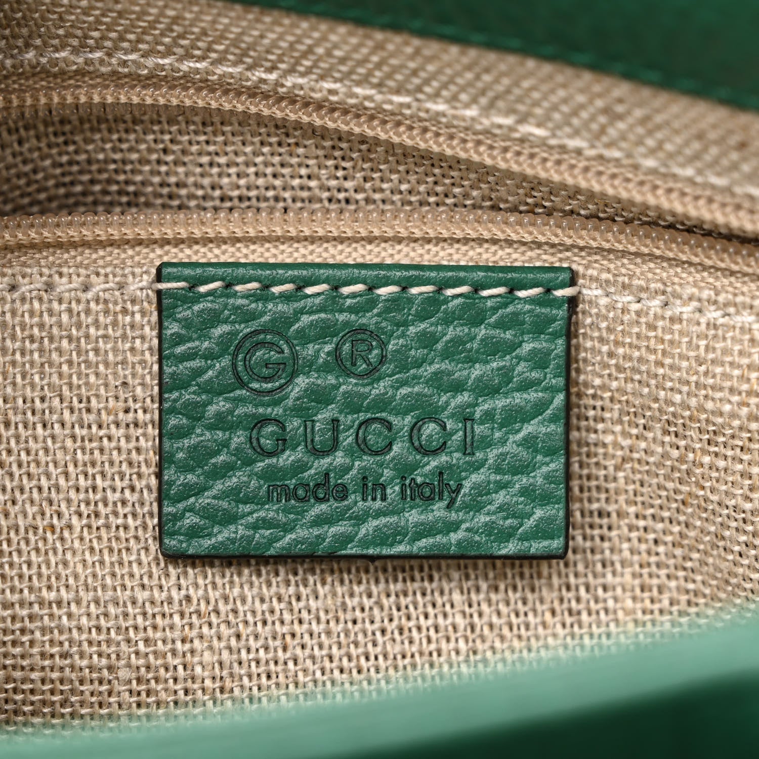 Gucci Dollar Calfskin Interlocking G Crossbody Bag Emerald 6 of 10