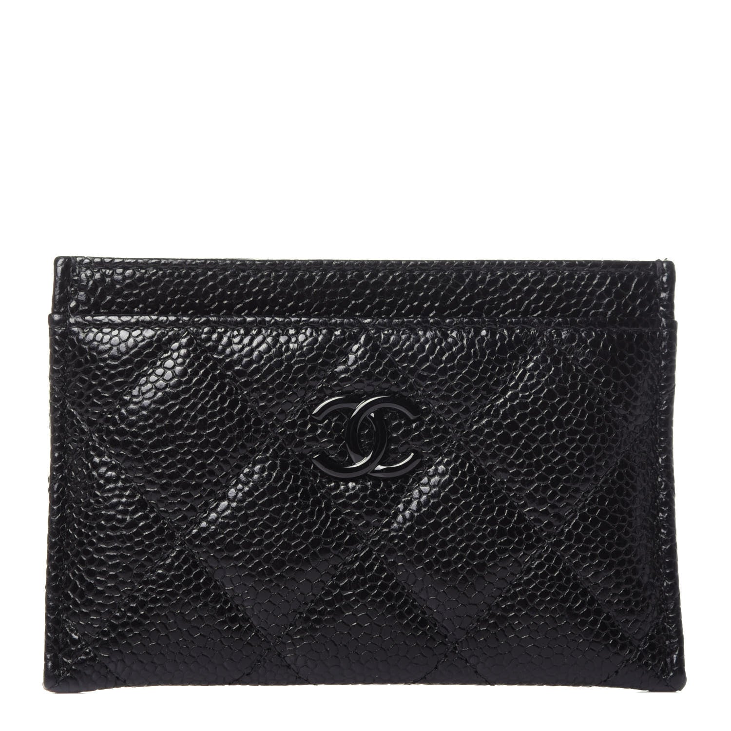 Chanel Caviar Quilted Incognito Card Holder Black 1 of 11