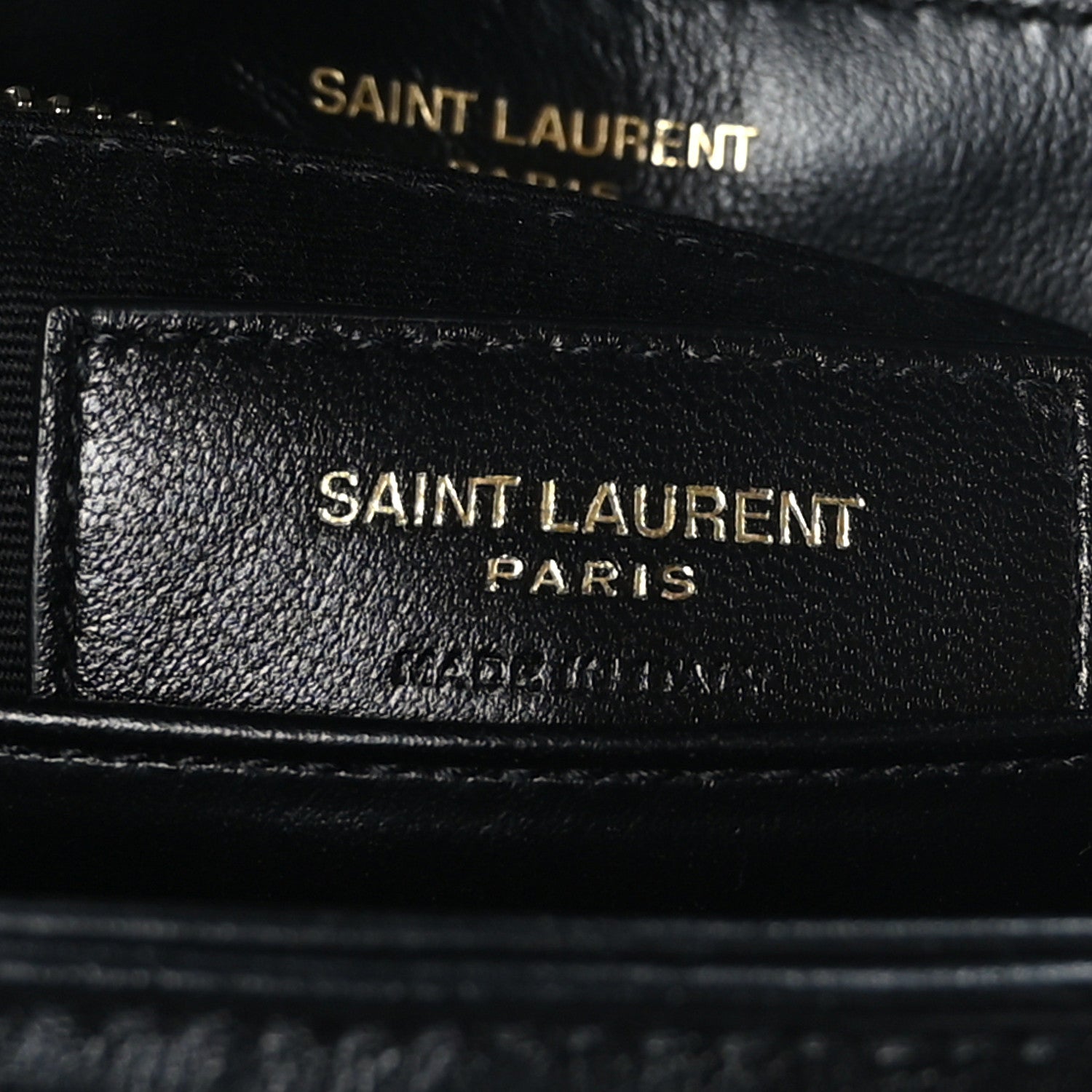 Saint Laurent Calfskin Y Quilted Monogram Toy Loulou Crossbody Bag Black 6 of 9