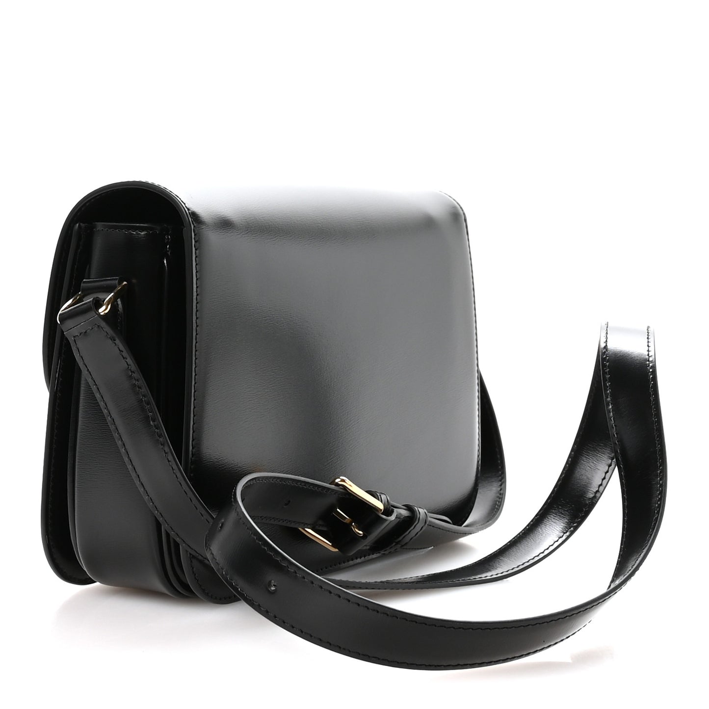 Shiny Calfskin Medium Triomphe Black