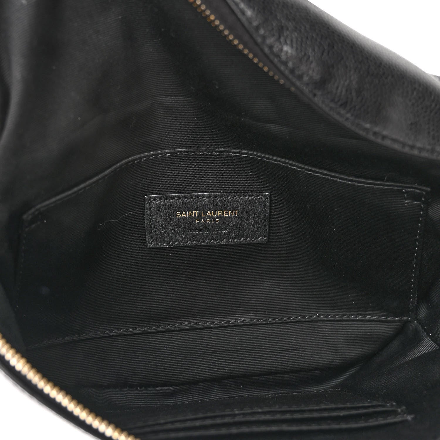 Saint Laurent Grain De Poudre Monogram Belt Bag Black 6 of 10