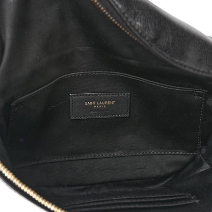 Saint Laurent Grain De Poudre Monogram Belt Bag Black 6 of 10