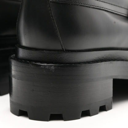 Hermes Glossed Calfskin Funk Ankle Boots 36 Black 10 of 11