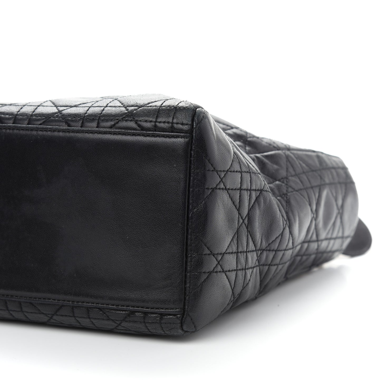 Lambskin Cannage Medium Lady Dior Black