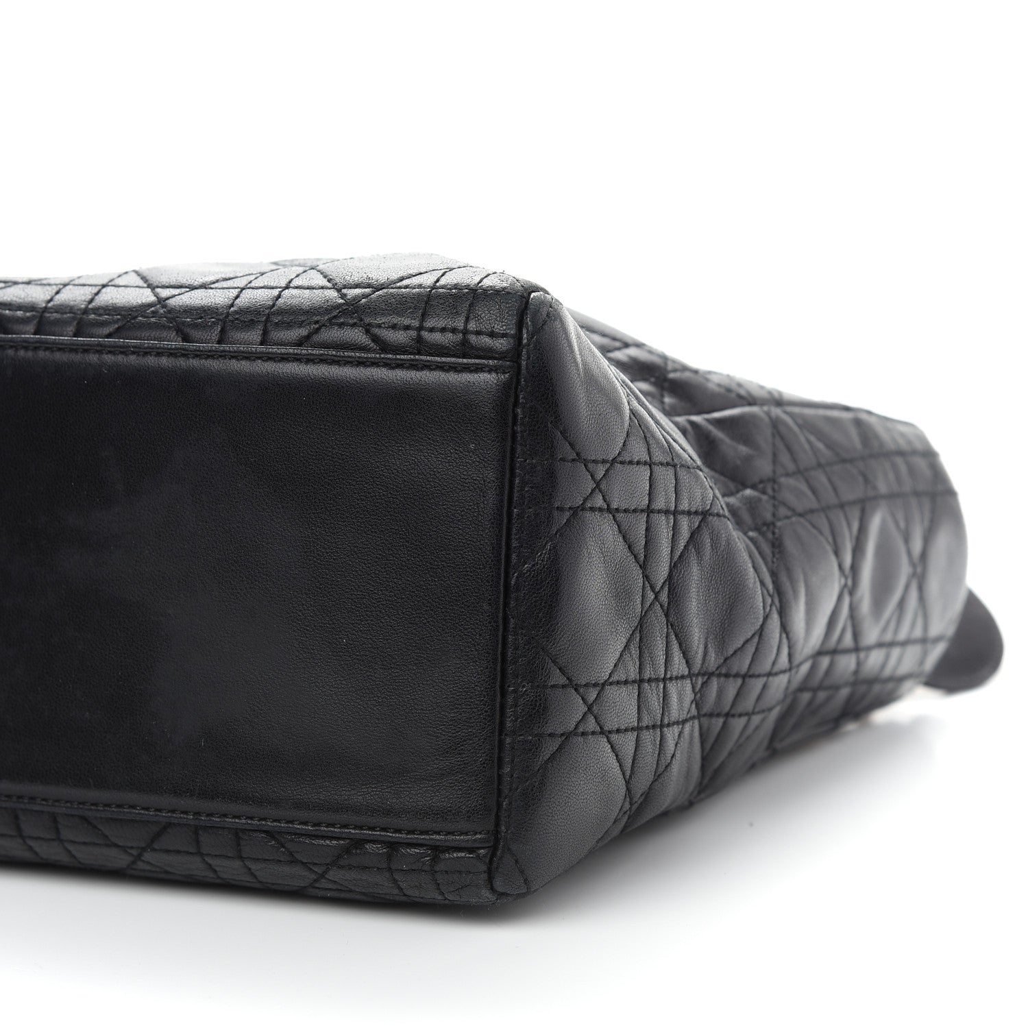 Christian Dior Lambskin Cannage Medium Lady Dior Black 8 of 8
