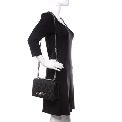 Alexander McQueen Lambskin Quilted Knuckle Shoulder Bag Black 2 of 13