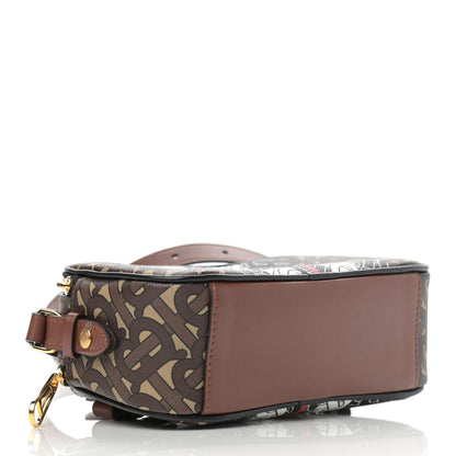 Burberry E-Canvas Monogram Stripe Camera Bag Bridle Brown 4 of 12