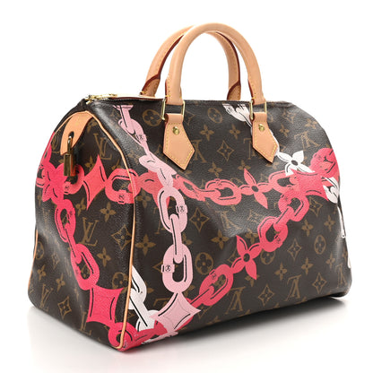 Louis Vuitton Monogram Bay Speedy 30 Rose Ballerine Poppy 3 of 12