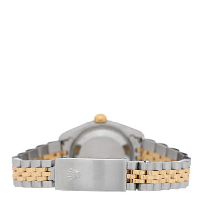 Rolex Stainless Steel 18K Yellow Gold 26mm Oyster Perpetual Datejust Watch White 79173 3 of 6