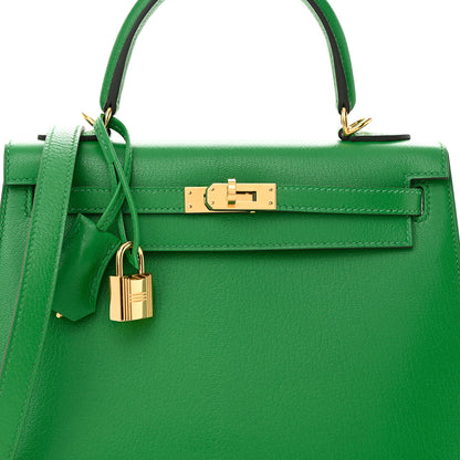 Hermes Chevre Mysore Kelly Sellier 25 Bambou 8 of 11