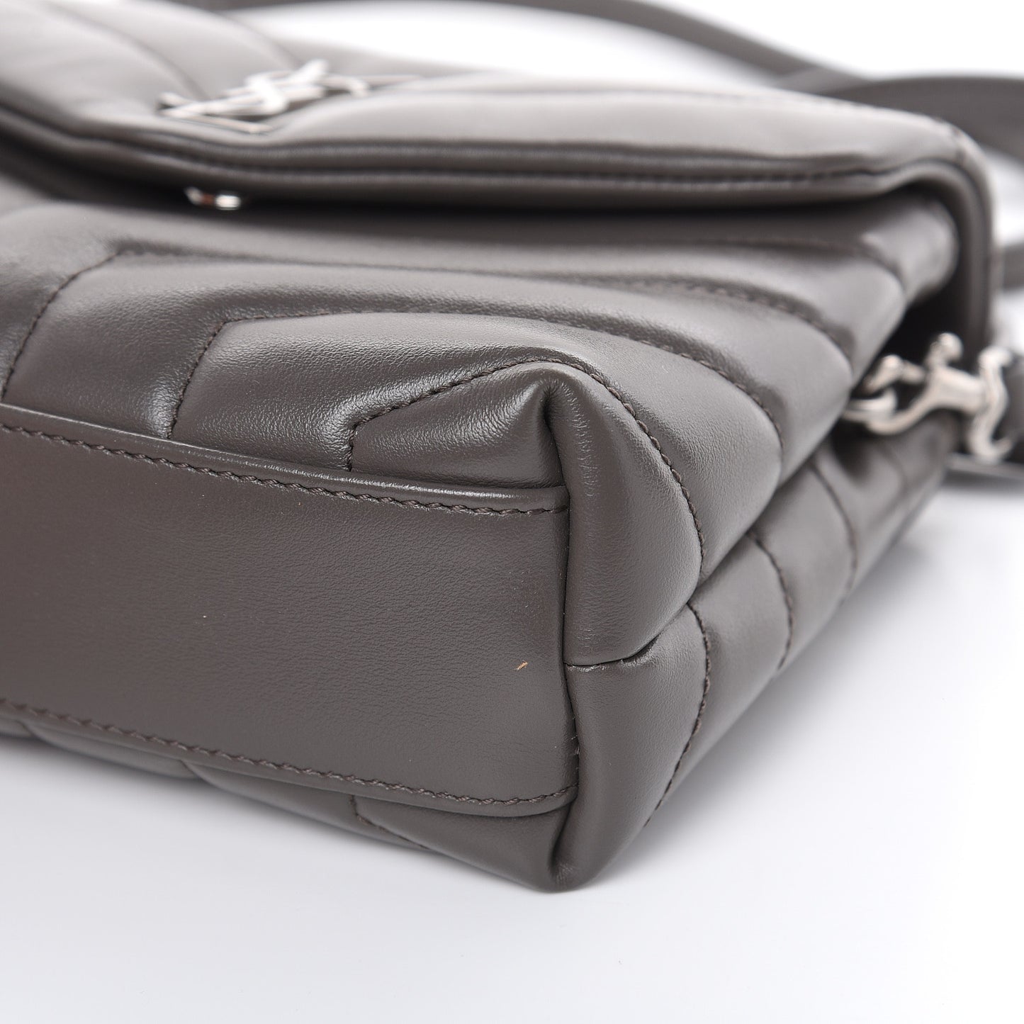 Calfskin Y Quilted Monogram Toy Loulou Crossbody Bag Earth