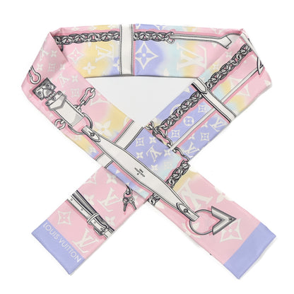 Louis Vuitton Silk Monogram Escale Confidential Bandeau Pink 1 of 4