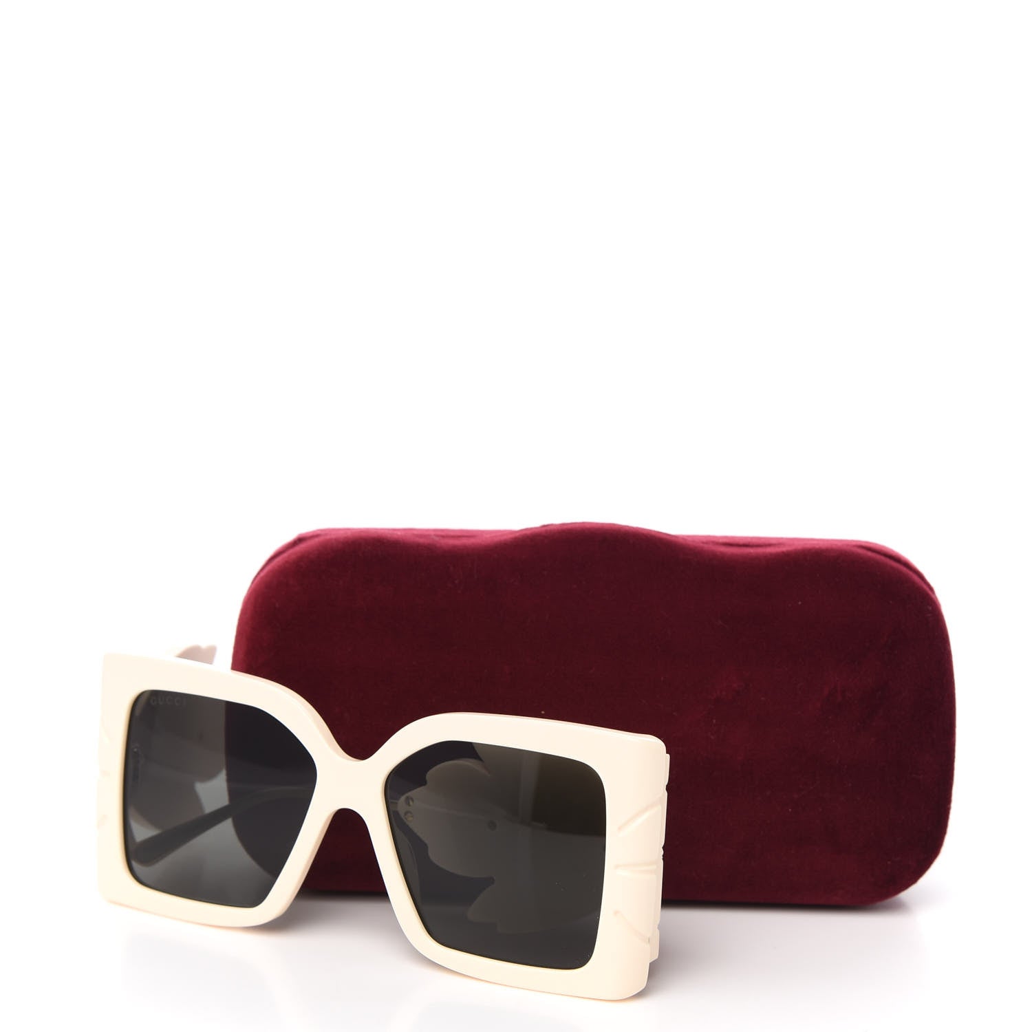 Gucci Acetate Square Frame Wing Sunglasses GG0535S Ivory 7 of 7