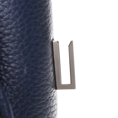 Hermes Taurillon Clemence Birkin 35 Bleu Saphir 20 of 38