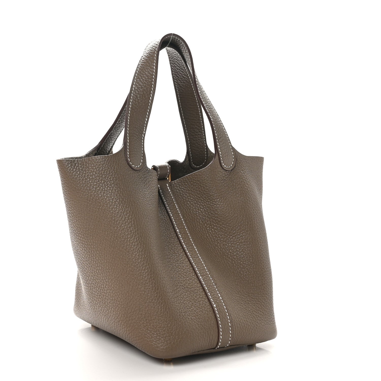 Hermes Taurillon Clemence Picotin Lock 18 PM Etoupe 3 of 11