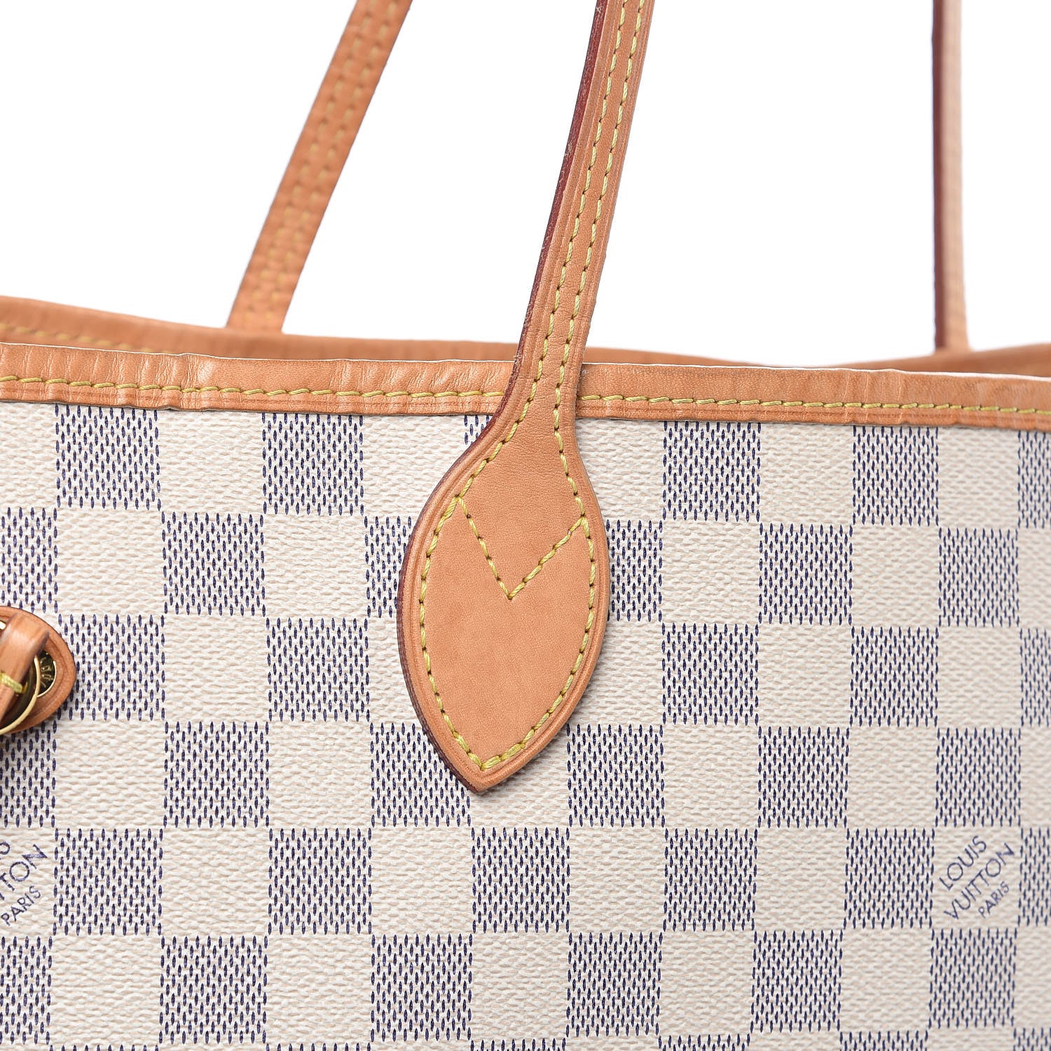 Louis Vuitton Damier Azur Neo Neverfull MM Rose Ballerine 13 of 21